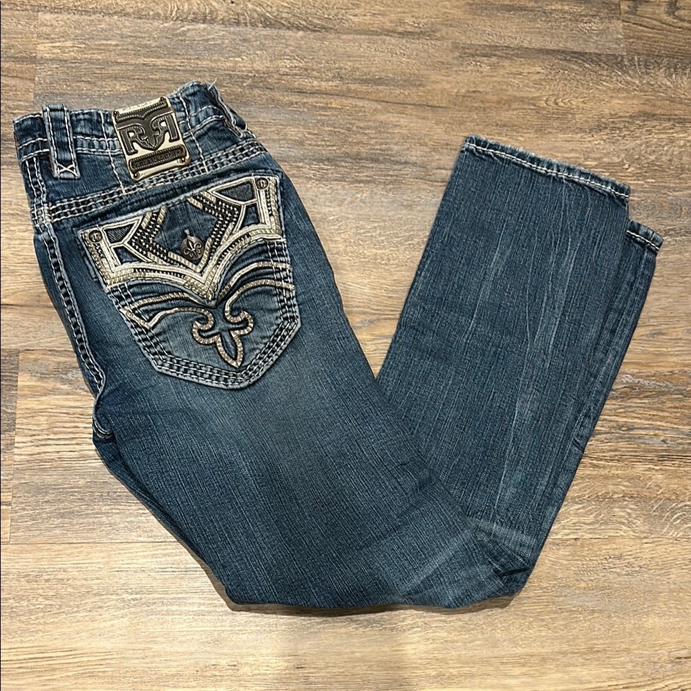 Men’s Rock Revival Blue Jeans